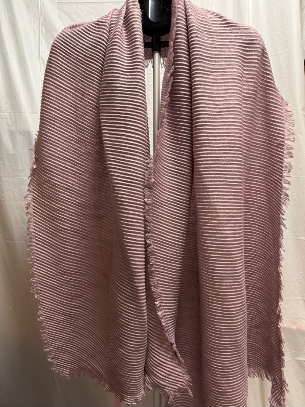Mia & Tess Oversized Ribbed Crinkle Scarf Wrap Shawl Elderberry NWT